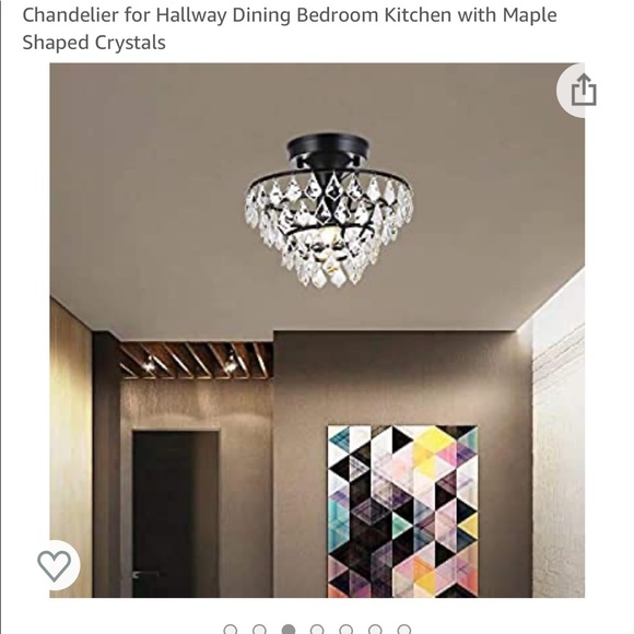 Crystal Look Light Chandelier - Picture 7 of 10